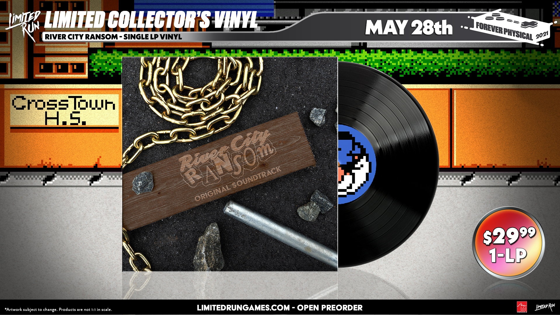 Limited Run Games River City Ransom NES - Vinyl Soundtrack