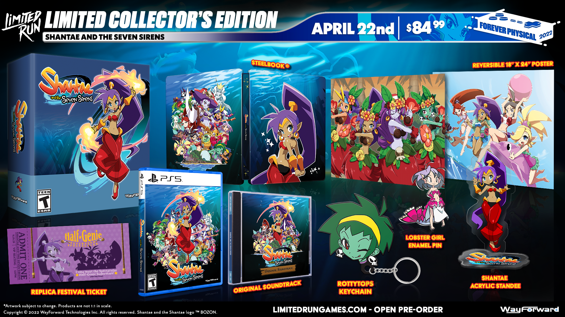 Limited Run Games PS5 Limited Run #7: Shantae and the Seven Sirens Collector