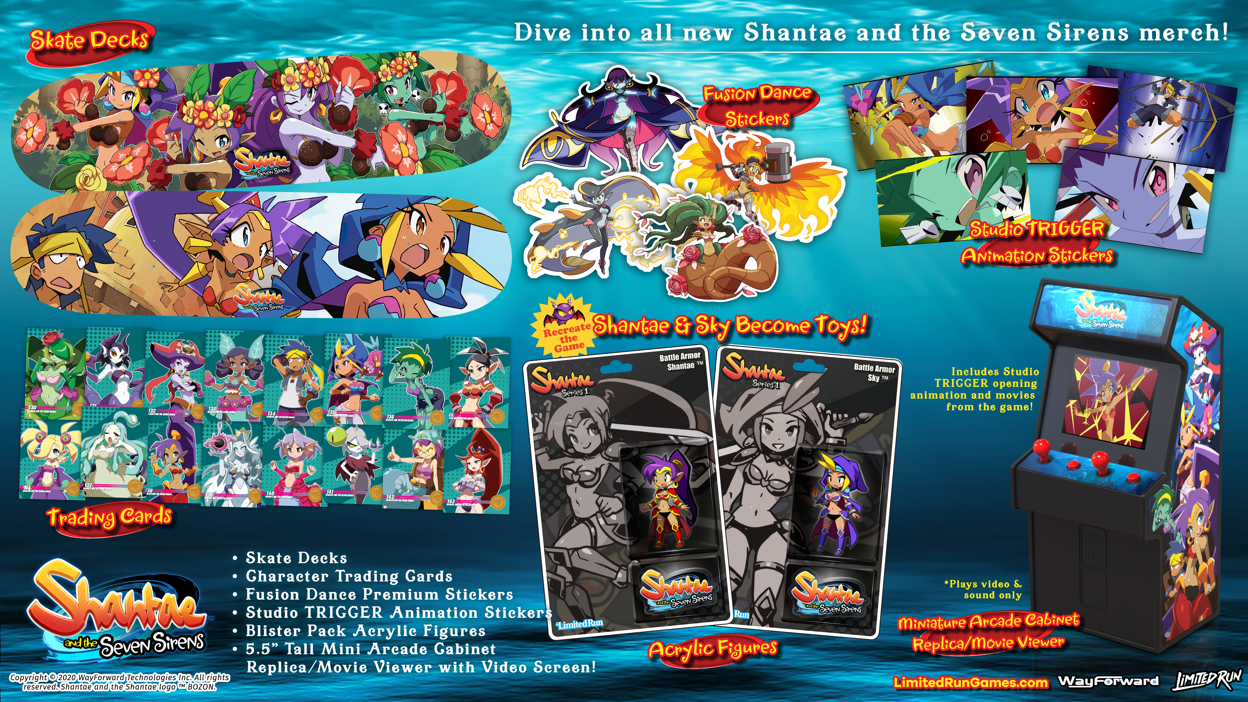 Limited Run Games Shantae and the Seven Sirens - Skateboard Deck (Hula)