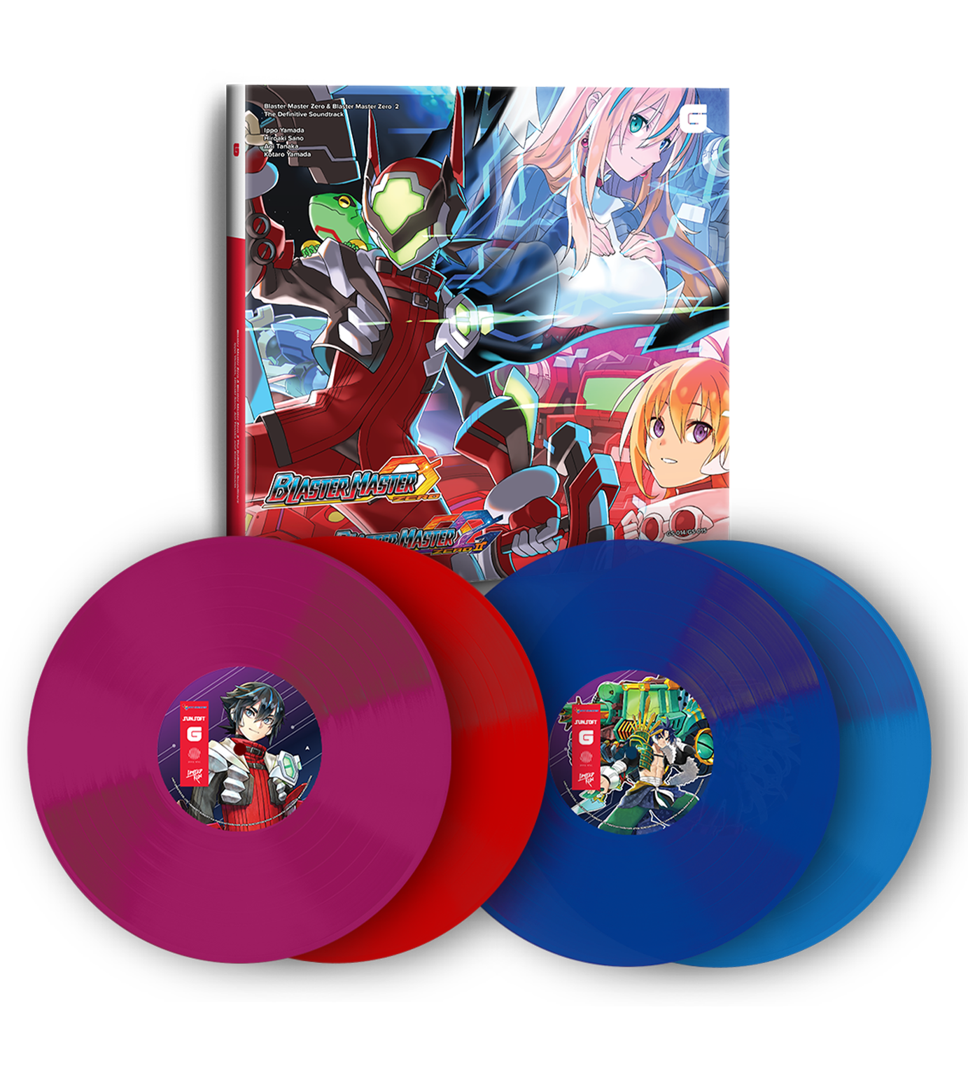 Limited Run Games Blaster Master Zero 1 & 2 - 4LP Deluxe Vinyl Soundtrack Set (Signed)