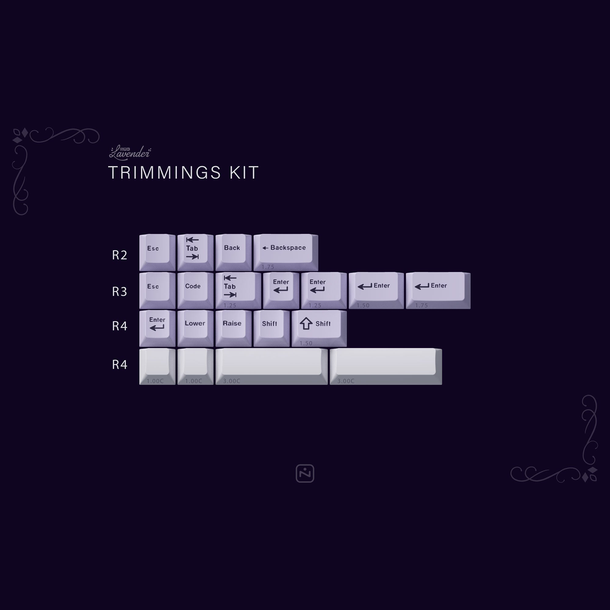 KBDfans Custom Keyboard GMK Lavender