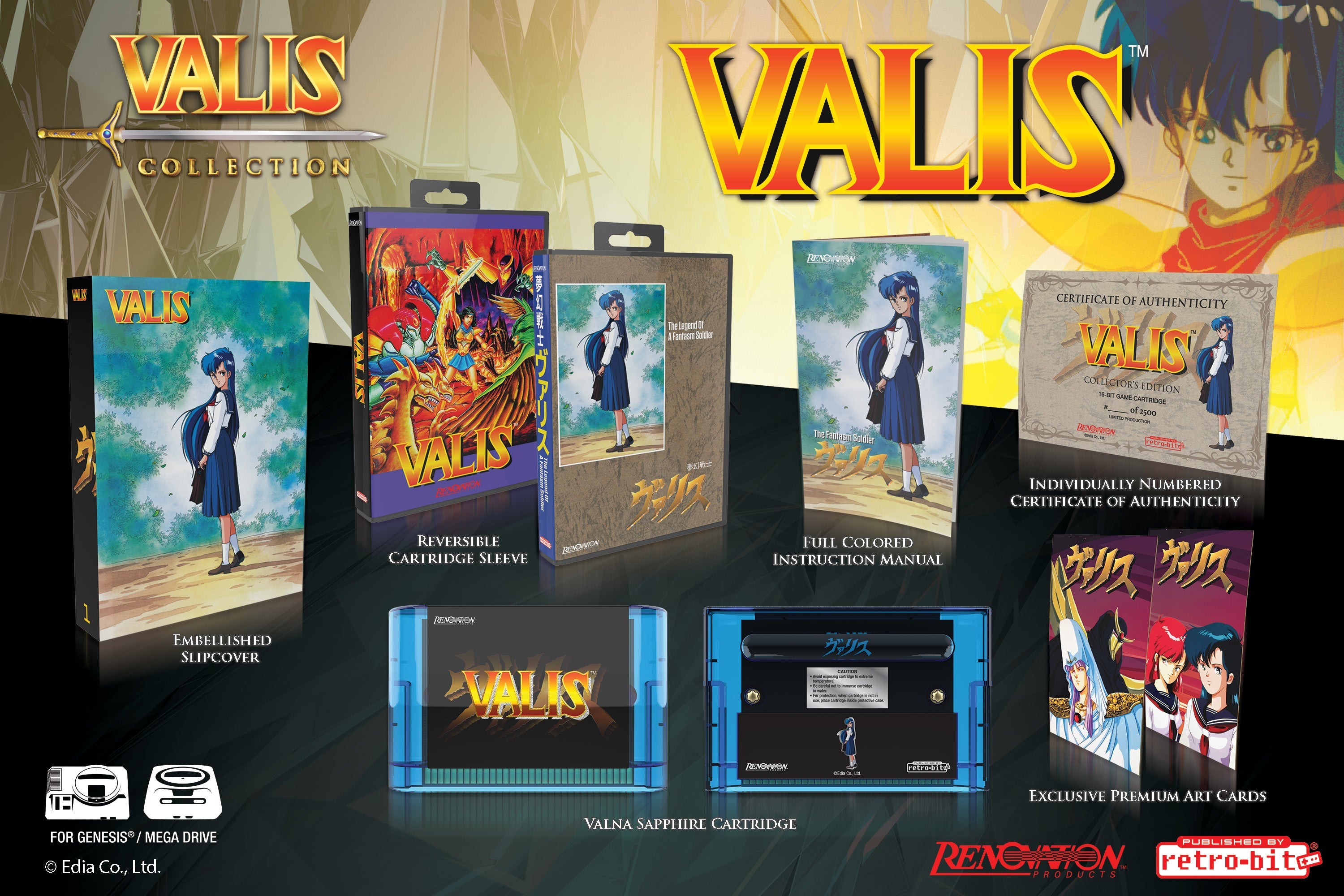 Limited Run Games Valis: The Fantasm Soldier Collector’s Edition (Genesis)