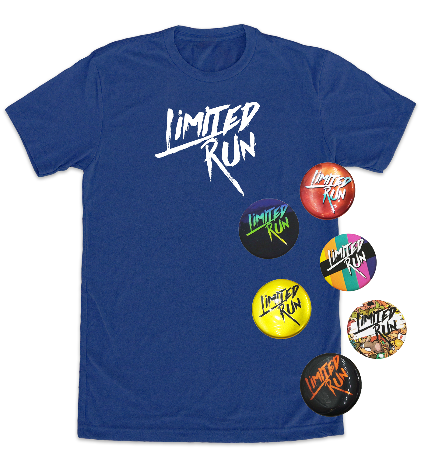 Limited Run Games Limited Run T-Shirt (Blue/White)