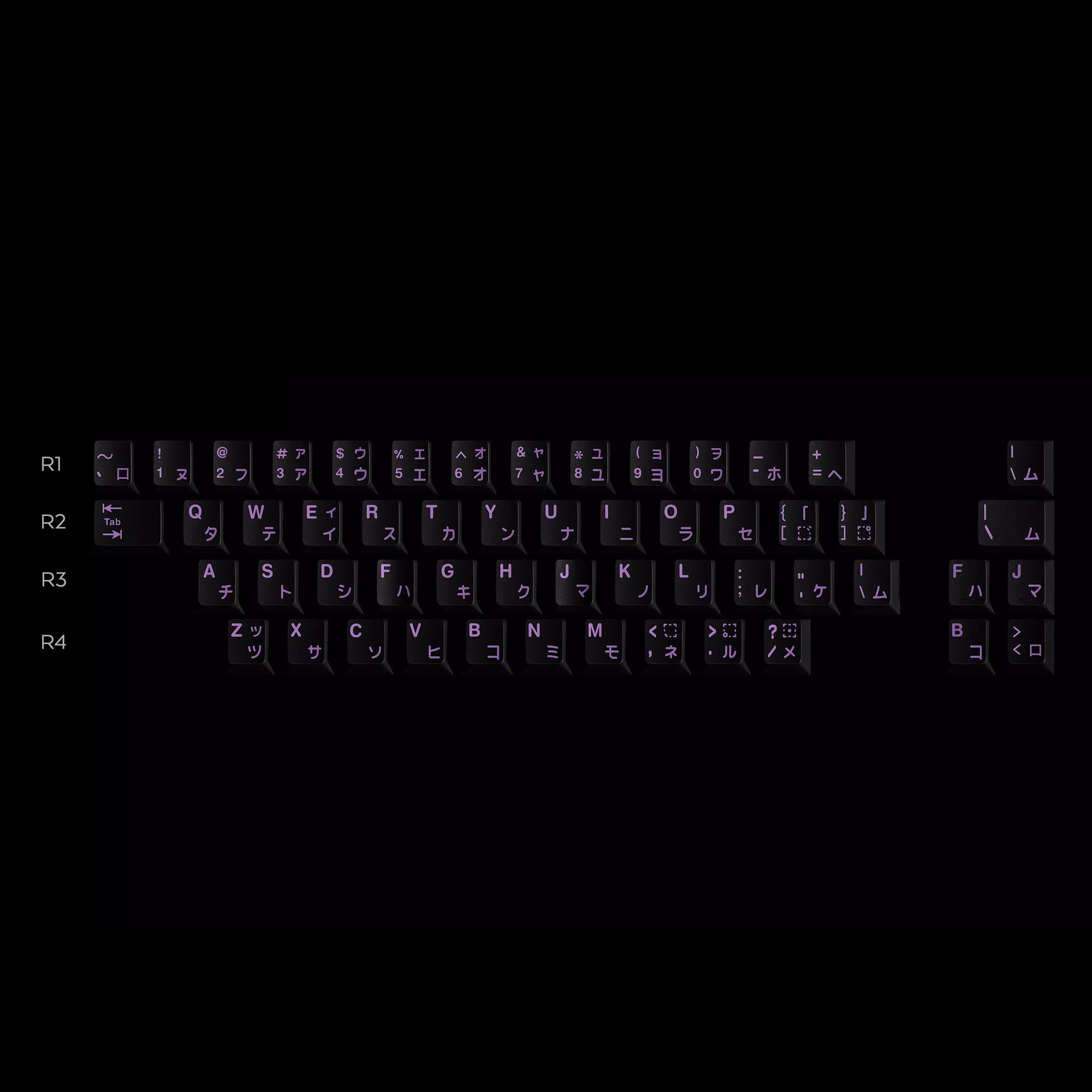 KBDfans Custom Keyboard GMK Lilac on Black