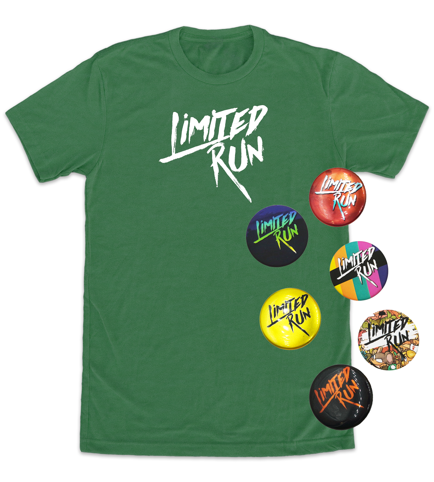 Limited Run Games Limited Run T-Shirt (Green/White)