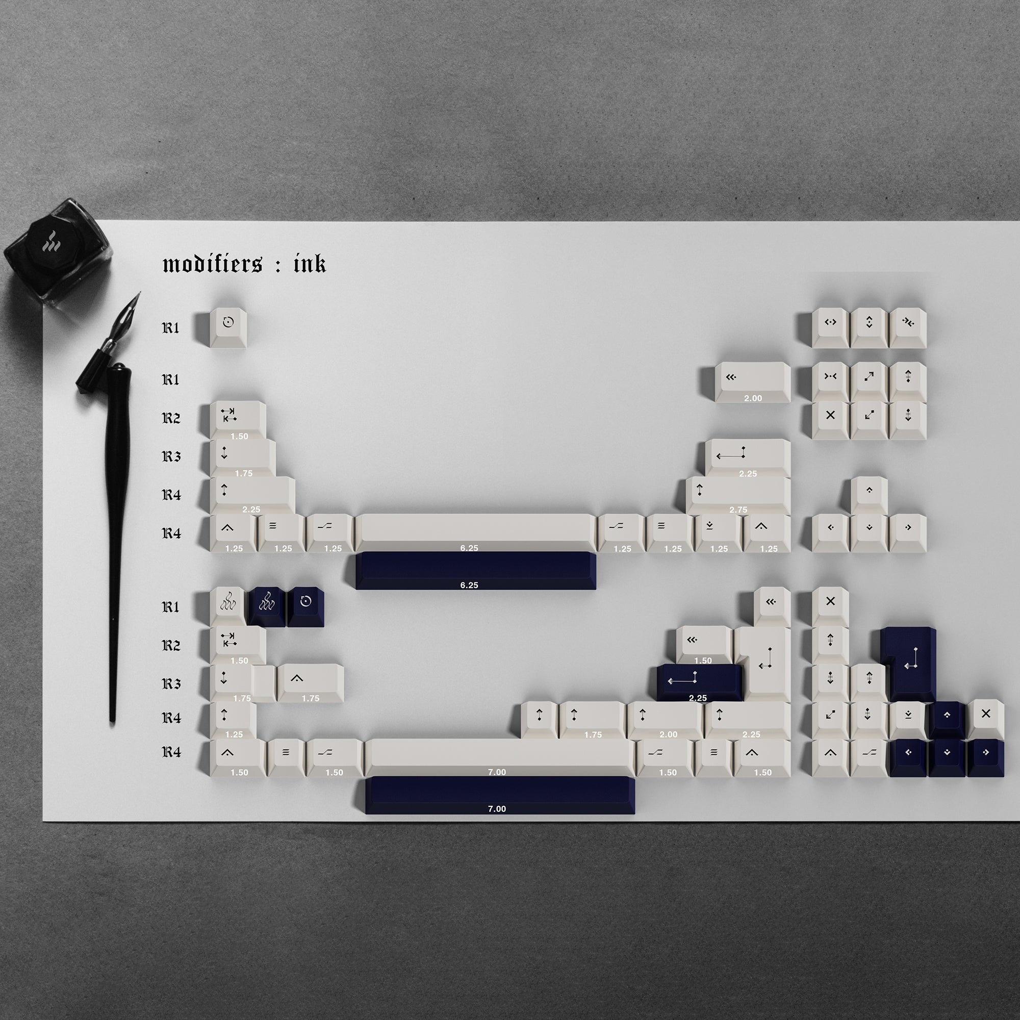 KBDfans Custom Keyboard ePBT Inkdrop