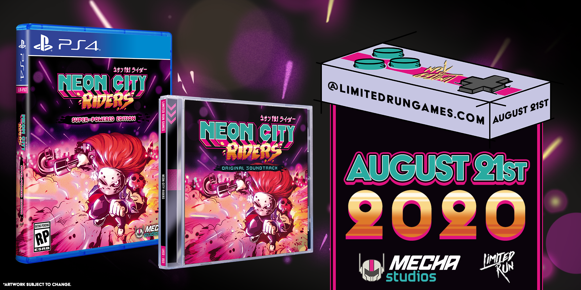 Limited Run Games Limited Run #359: Neon City Riders OST Bundle (PS4)