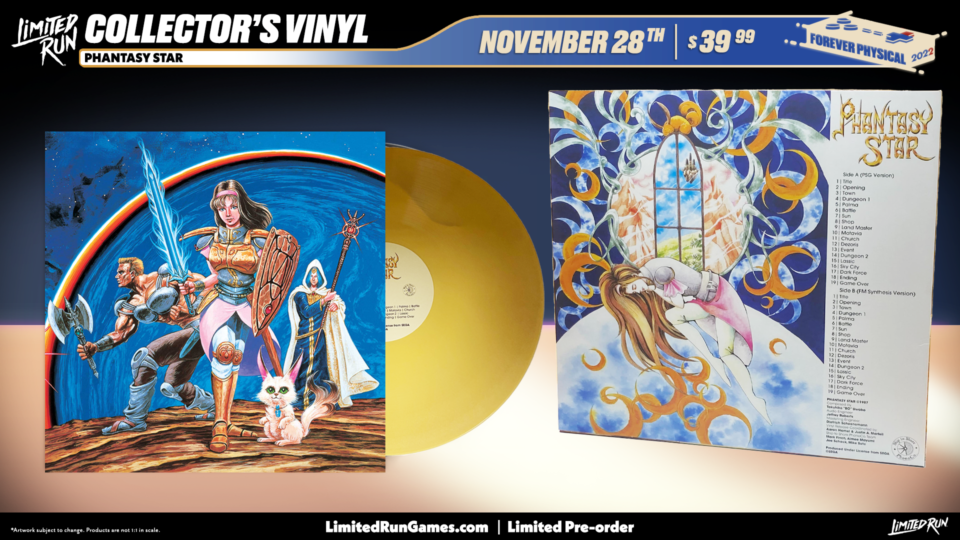 Limited Run Games Phantasy Star - Vinyl Soundtrack (Exclusive Variant)