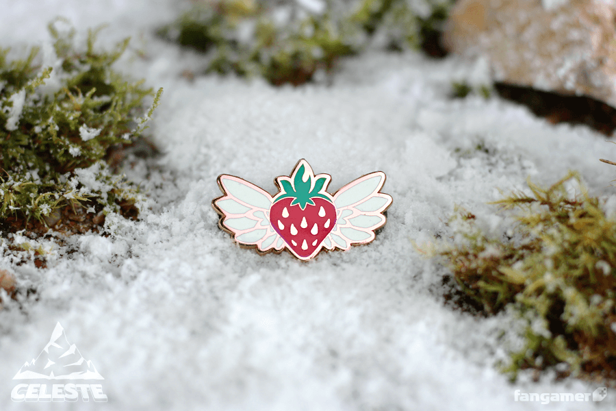 Limited Run Games Celeste Flying Strawberry Pin