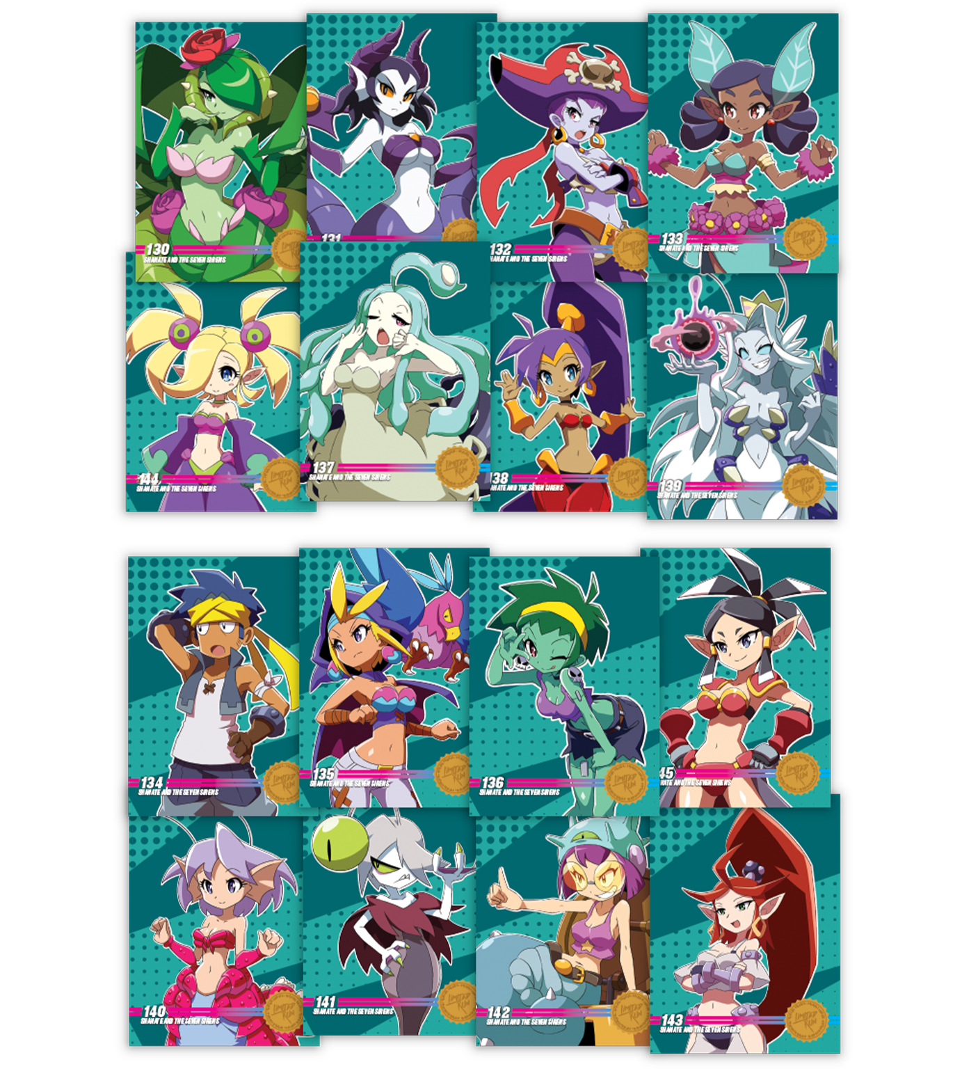 Limited Run Games Shantae and the Seven Sirens Character Trading Cards