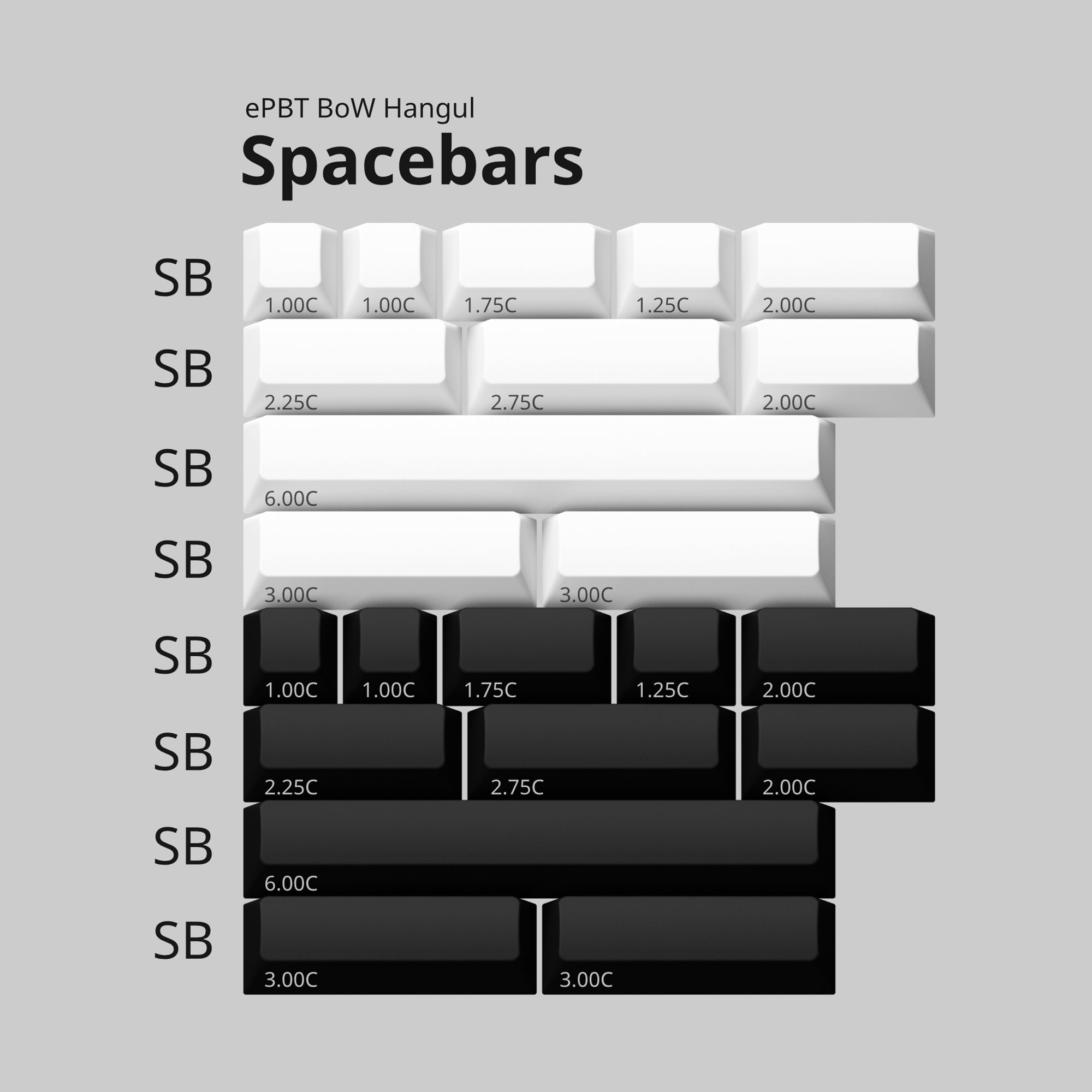 KBDfans Custom Keyboard ePBT BOW Hangul