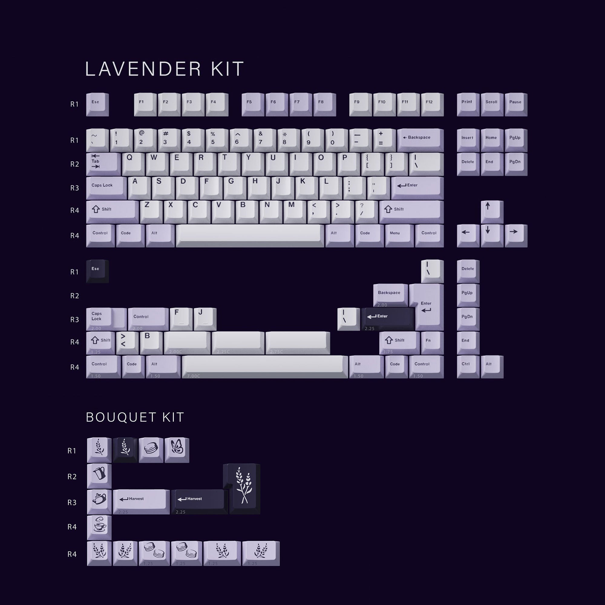 KBDfans Custom Keyboard GMK Lavender