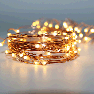 100 LED - 10M Micro Battery Fairy Lights With Remote Control