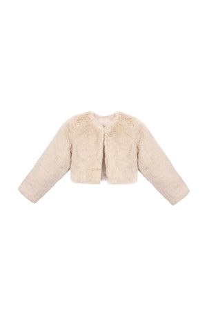 Girls' Bolero Cozy Faux Fur Jacket Shrug - Lilaxshop