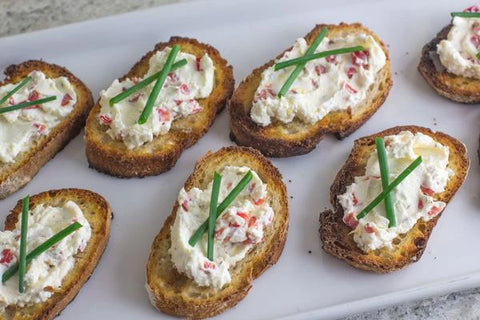 Crostini with Lemon Thyme Goat Cheese