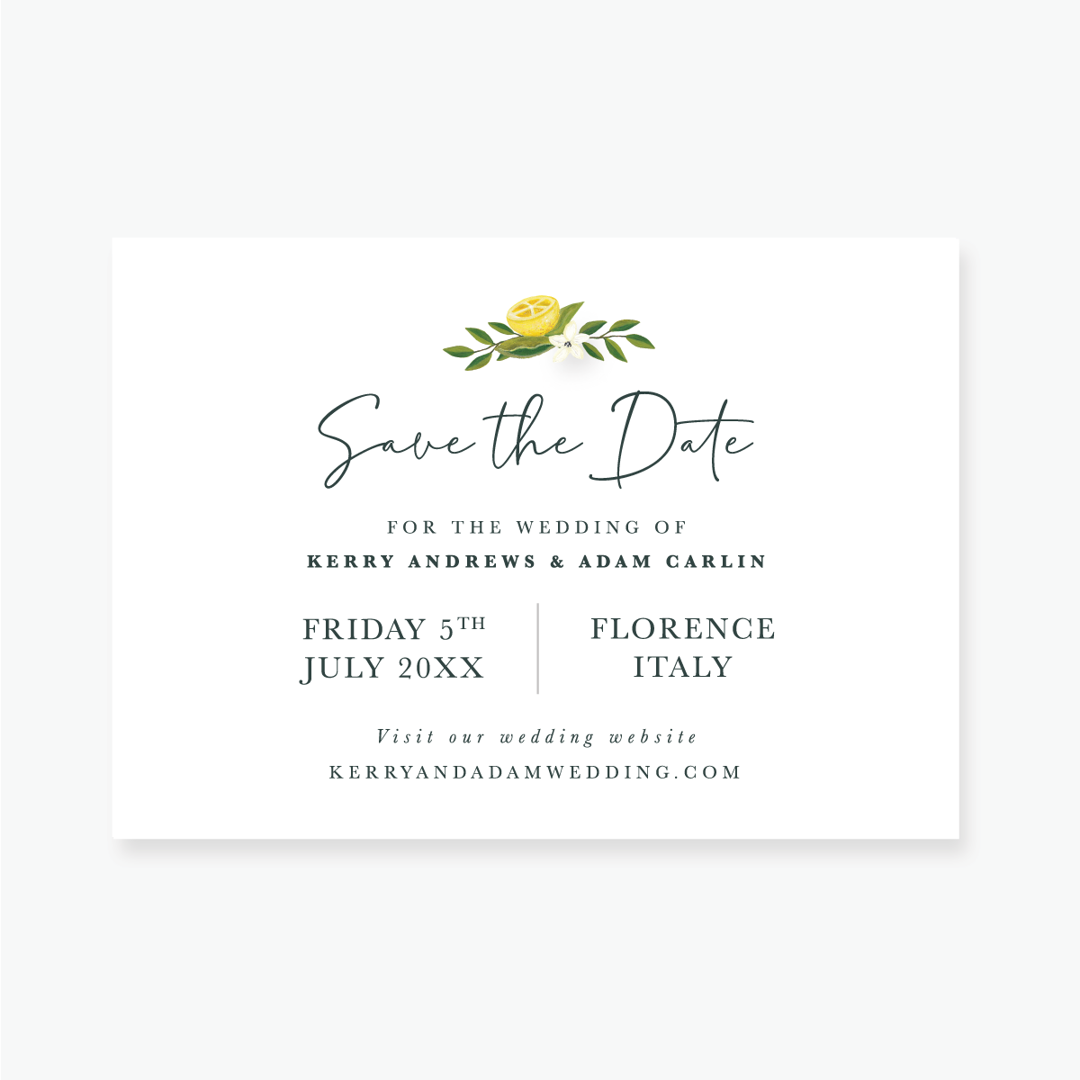 save the date cards product