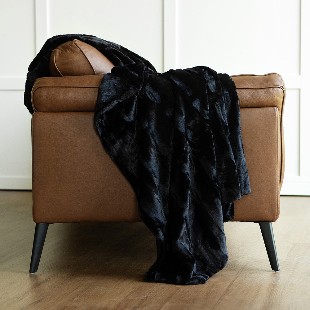 Sorbet Black Blanket - Minky Couture product image