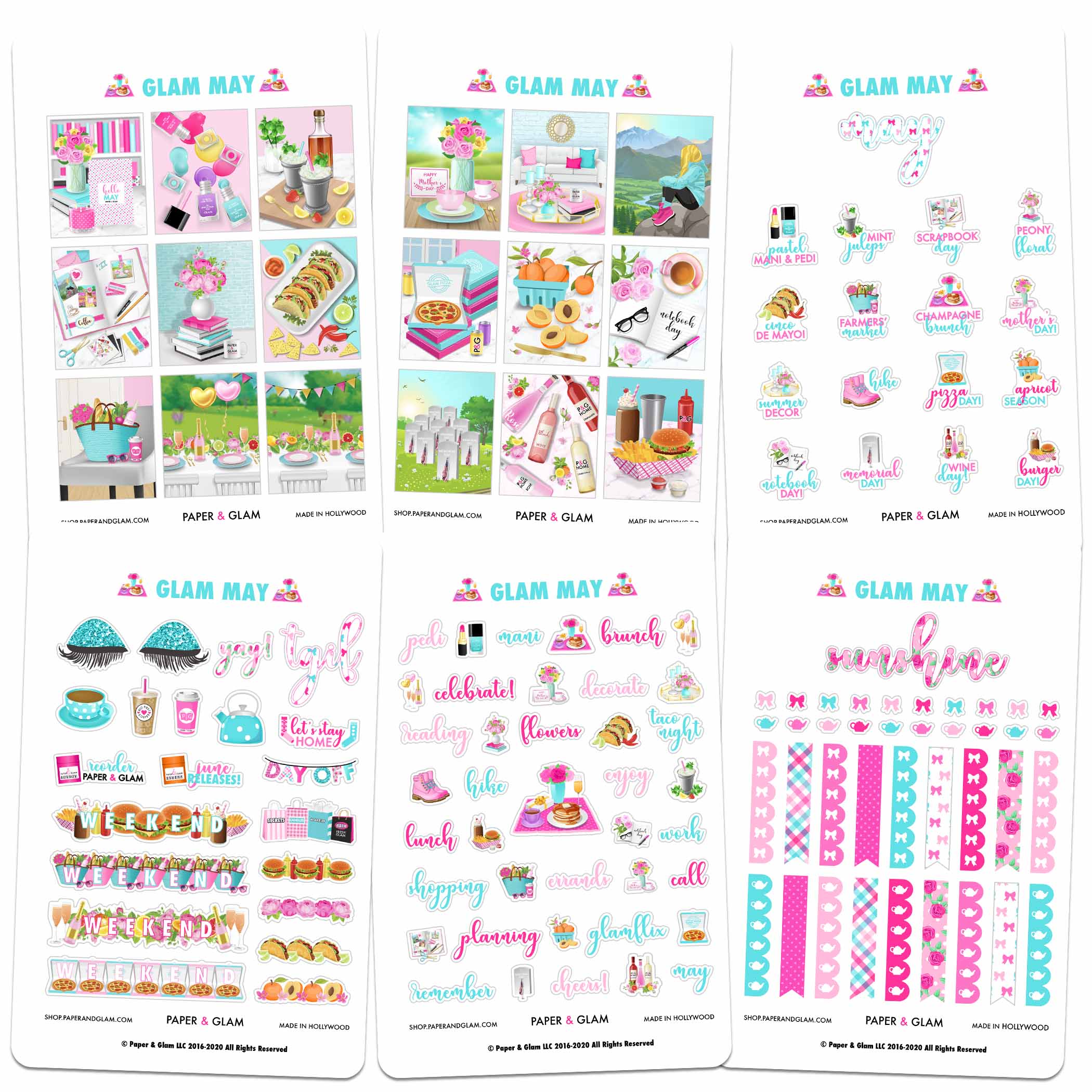 Festival Weekly Kit Digital Planner Stickers – Paper & Glam