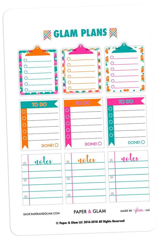 Glam Plans September Planner Stickers – Paper & Glam | Planners ...