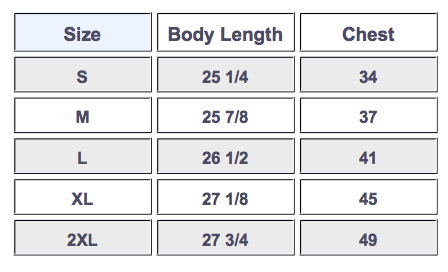 Size Chart – Izzy & Liv