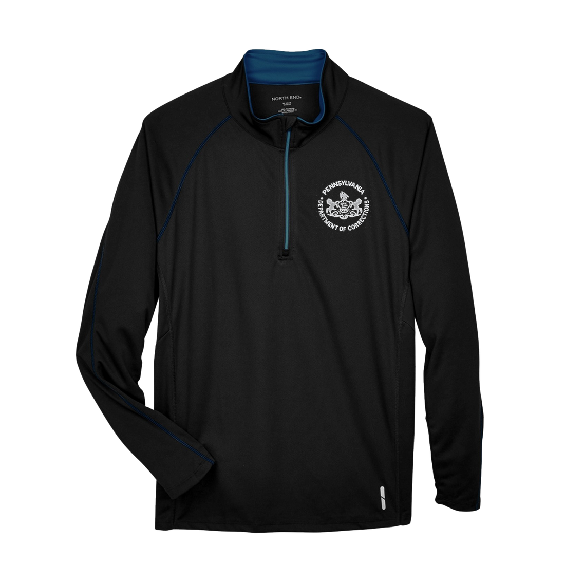 Adult Moisture-Wicking Quarter Zip Jacket with Embroidered Department ...