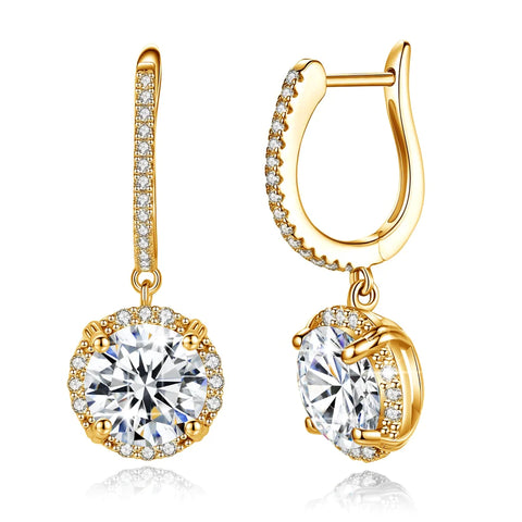 Moissanite earrings US Holloway Jewellery