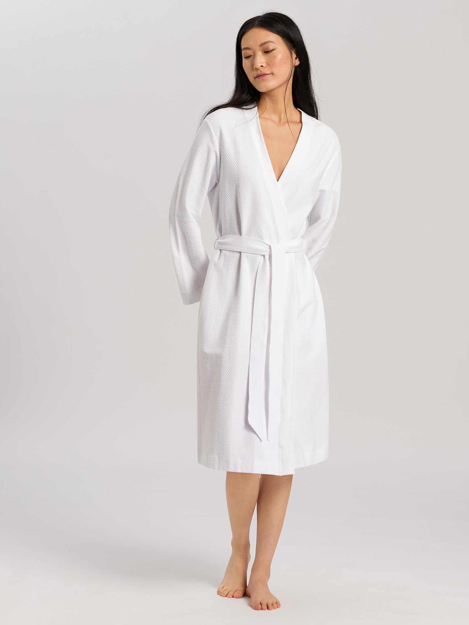 HANRO Damen-Bademantel aus Baumwolle, Single-Jersey, ROBE SELECTION –  michelangelo intimo