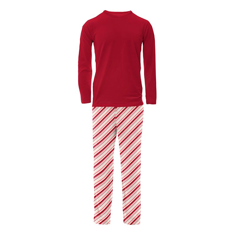 Berry Stripe Print Pyjama Pant