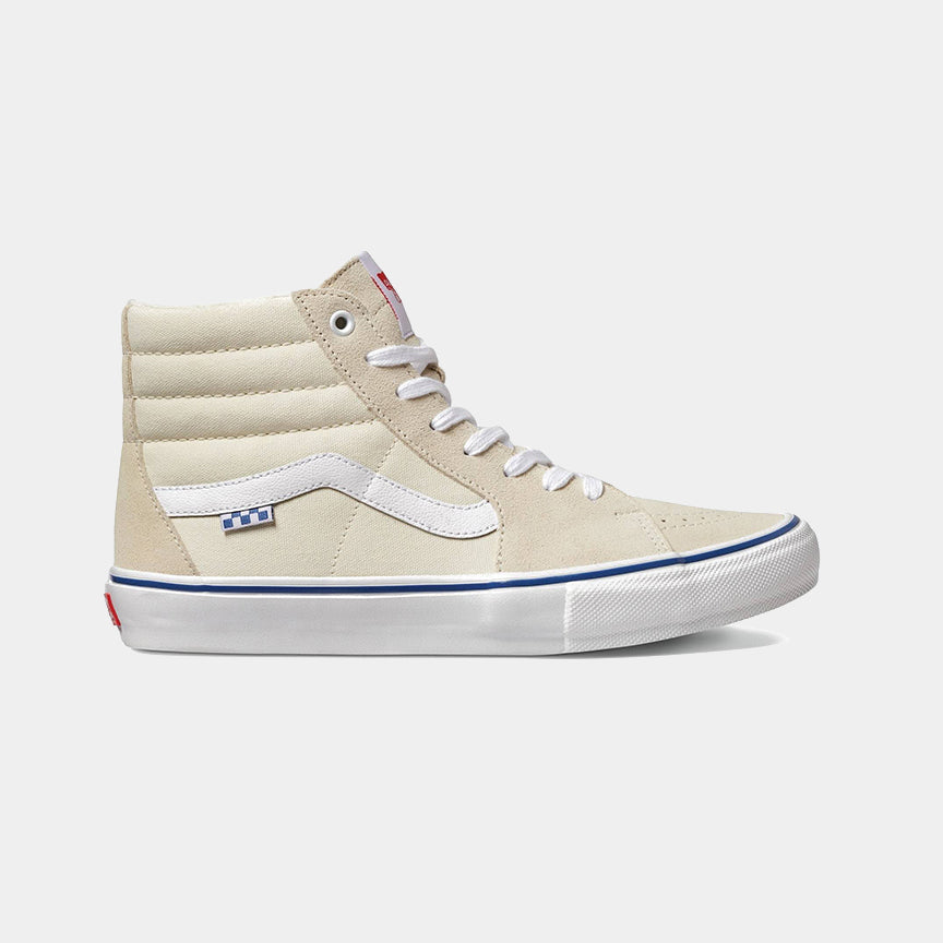 white skate high vans