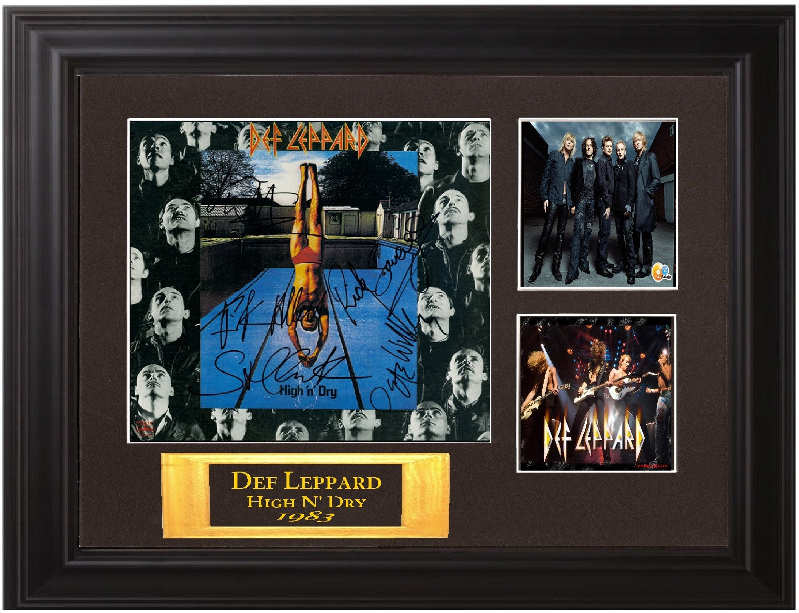Def Leppard Autographed Lp "High n' Dry"