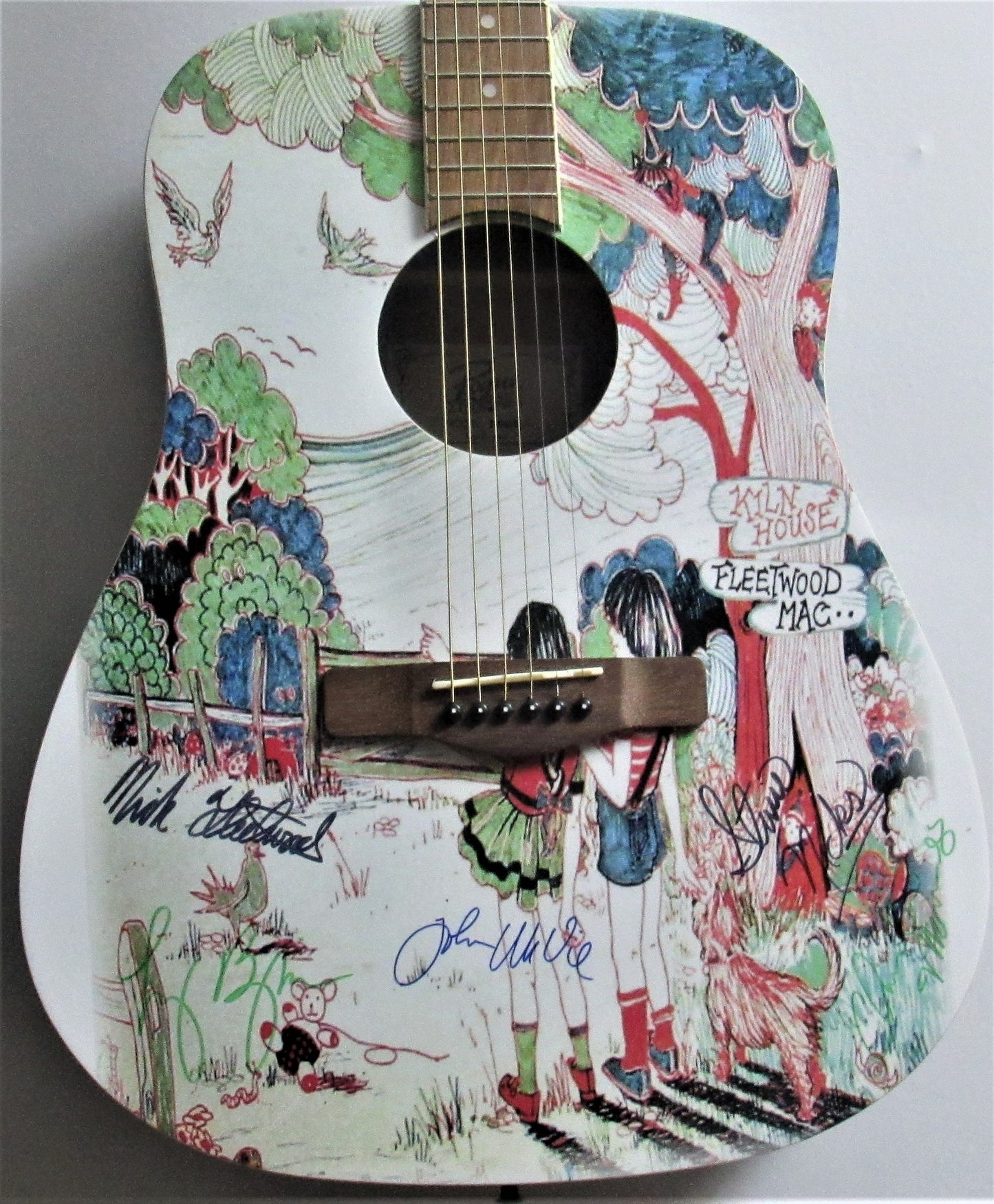 Fleetwood Mac Autographed Guitar - Zion Graphic Collectibles