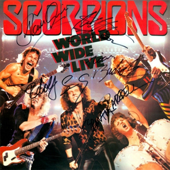 Scorpions Band Signed World Wide Live Album – Zion Graphic Collectibles