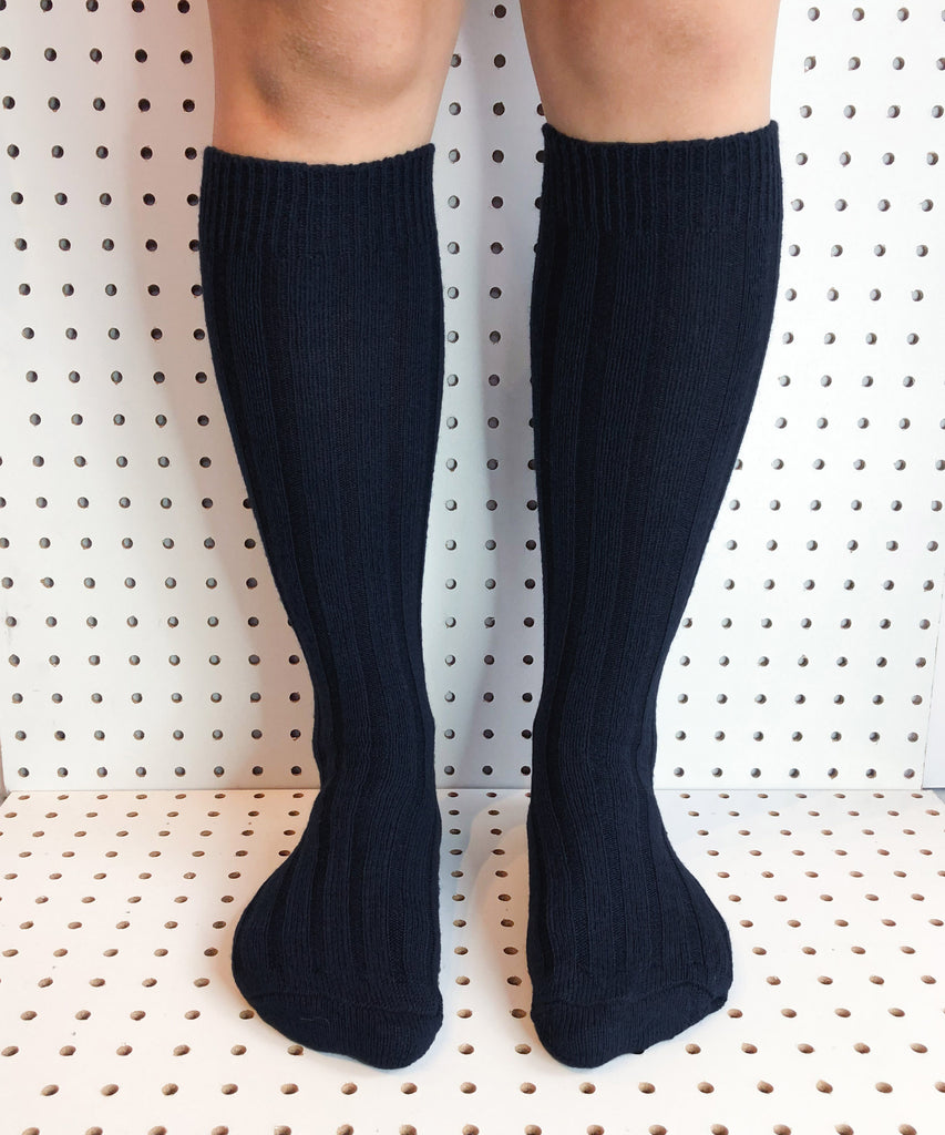 Brooke Knee High Peep Toe Socks