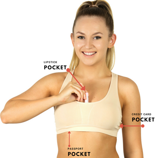 Comfort Bamboo Travel Bra Underwear with Hidden Pockets for Security – The Travel  Bra Company