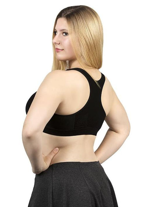 The Ultra-Light Travel Bra with Pockets - Black