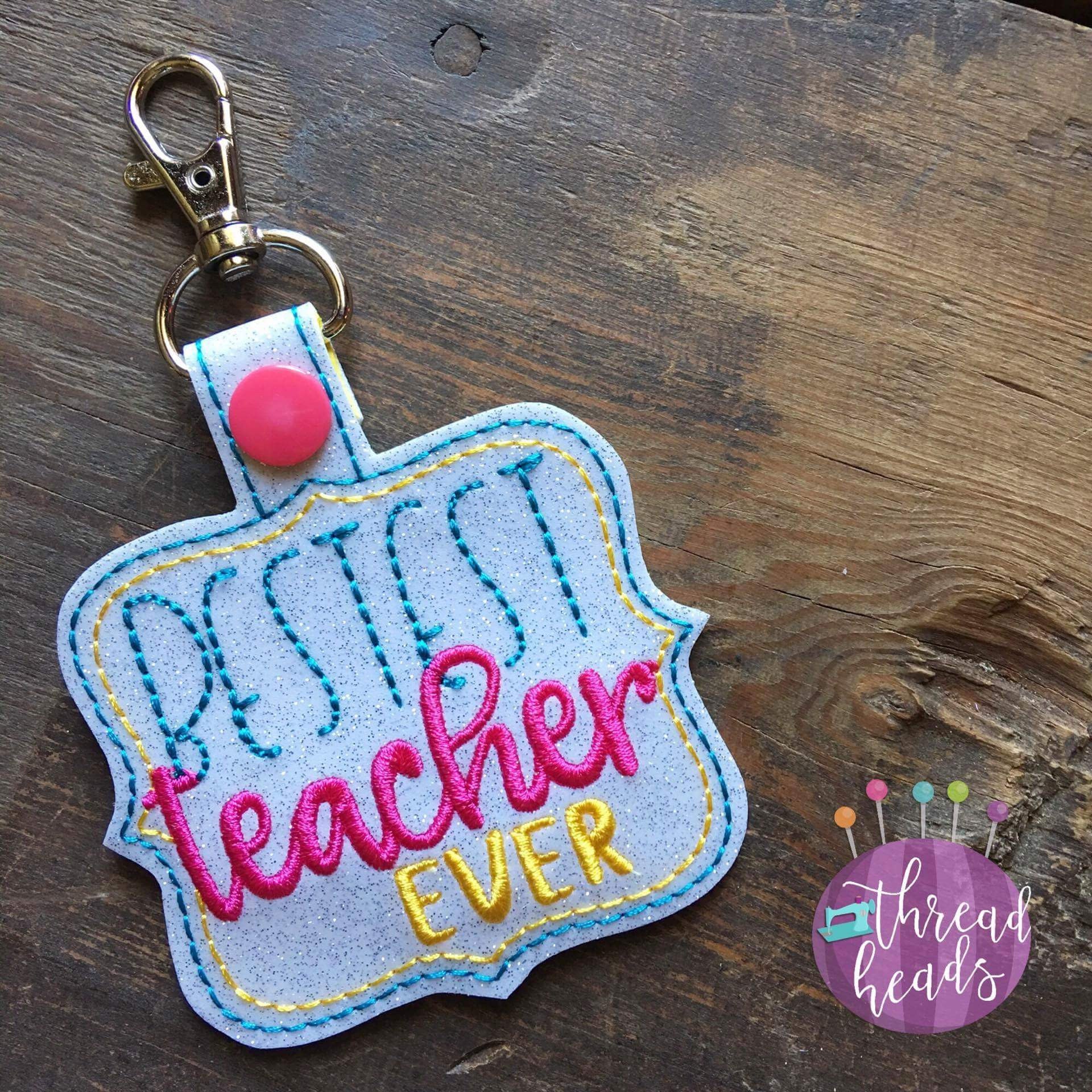 Digital Download - Bestest Teacher Ever Snaptab – Parker on the Porch, LLC