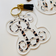 Patterned Letter Keychain