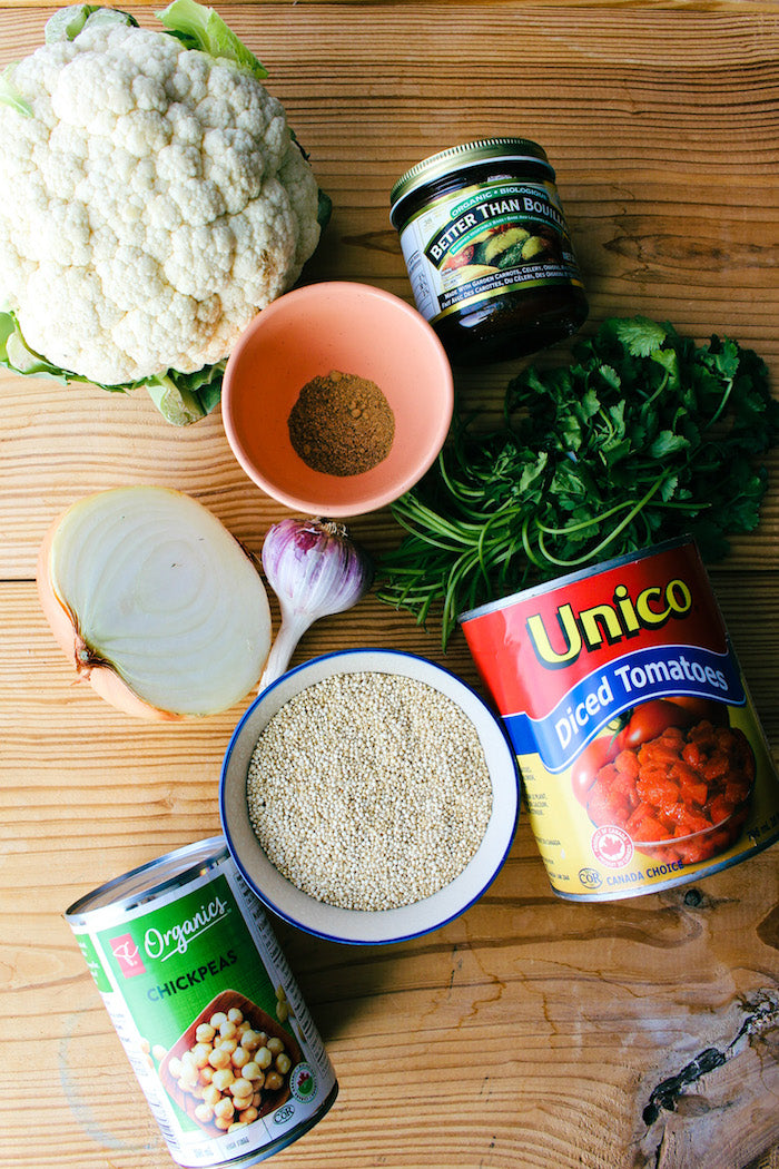 Quinoa curry ingredients 