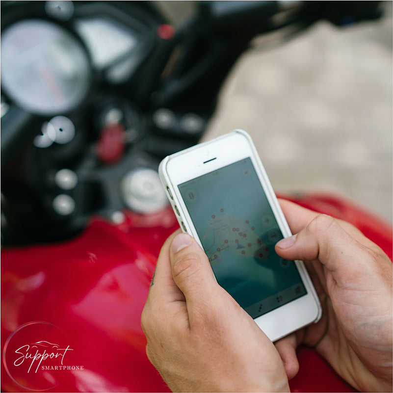 Porte téléphone et moto