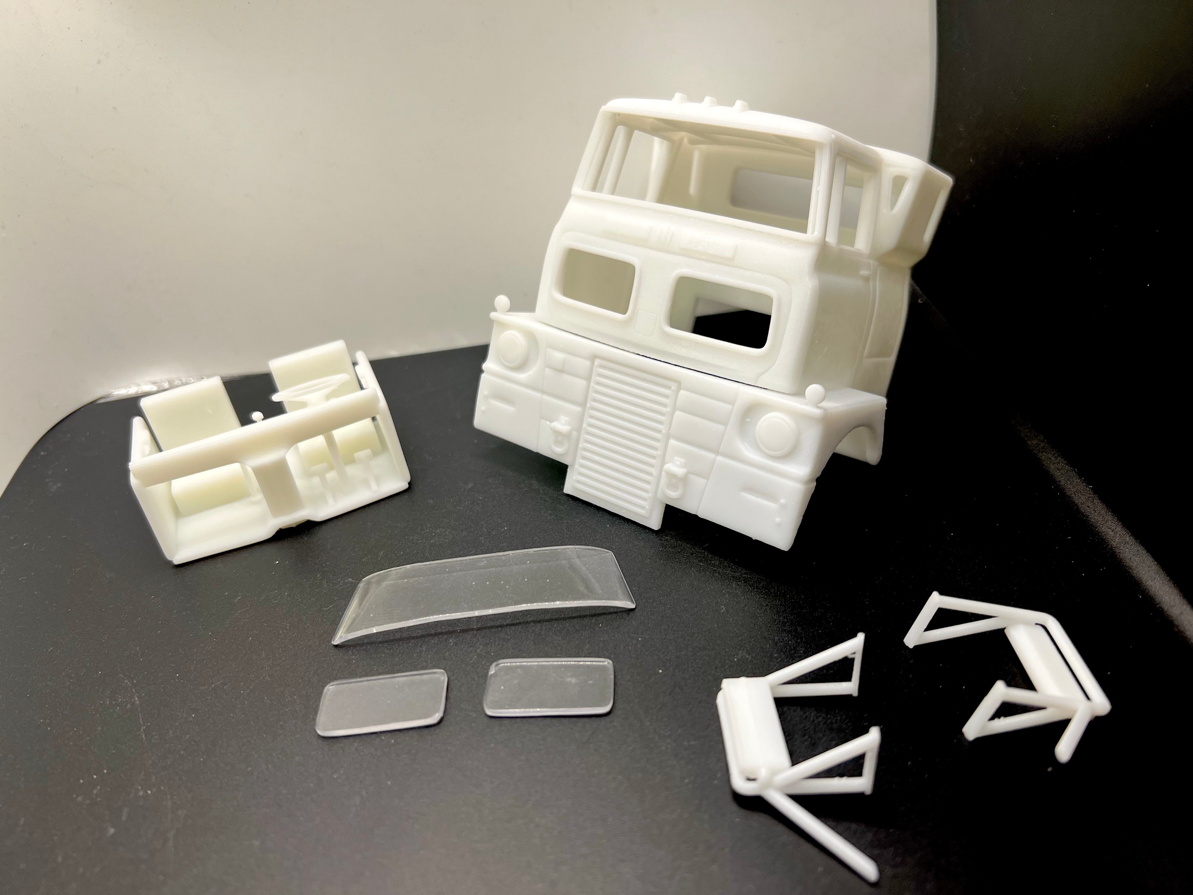 International Sightliner Resin Model Truck Conversion Sleeper Cab, 1/24, 1/25, 1/32 Scales