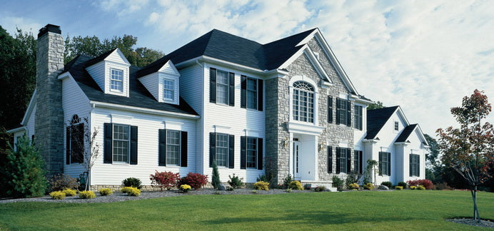 Gentek deluxe white aluminum siding