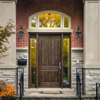 Wood exterior door from the Turkstra Design Centre