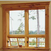Wood window frame option