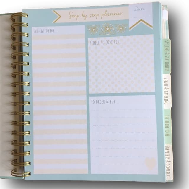 Planner journal wedding