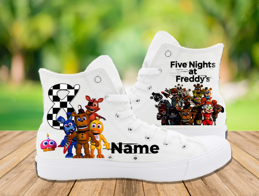 FNAF Five Nights at Freddy's Birthday Custom Name Black Kids High