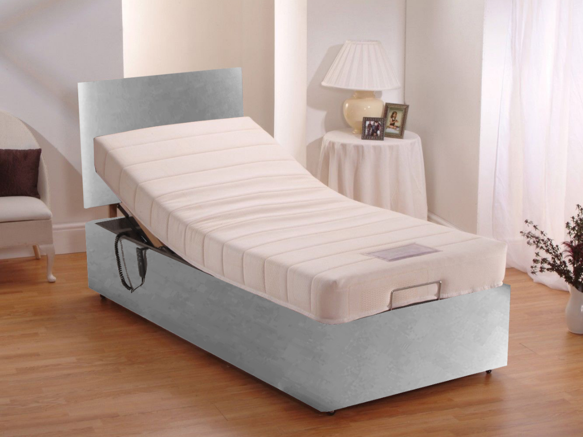 Sleepcomfort Heavy Duty Electric Adjustable Bed with Memory Mattress and Headboard User Weight up to... from Furniture Direct Online