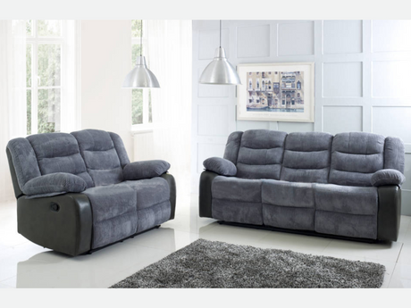 Luxurious Classic Comfort 3-2-1-Seater Leather Recliner Sofa-Set