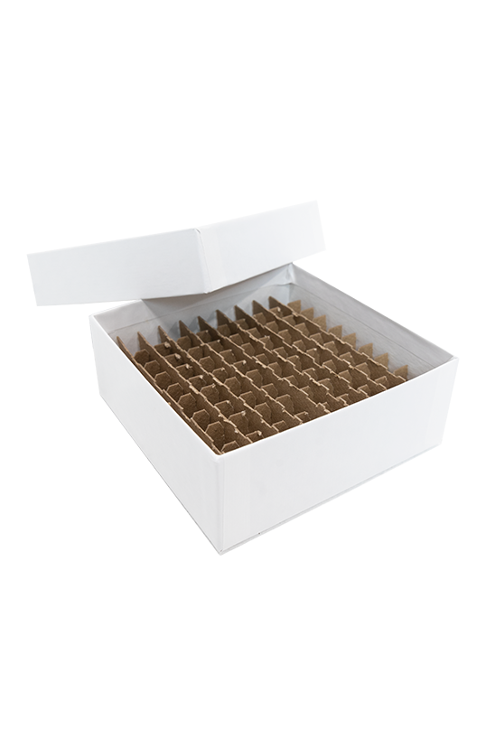 2" Standard Box with 100 Place Divider, Set of 10 - K2 Scientific product image