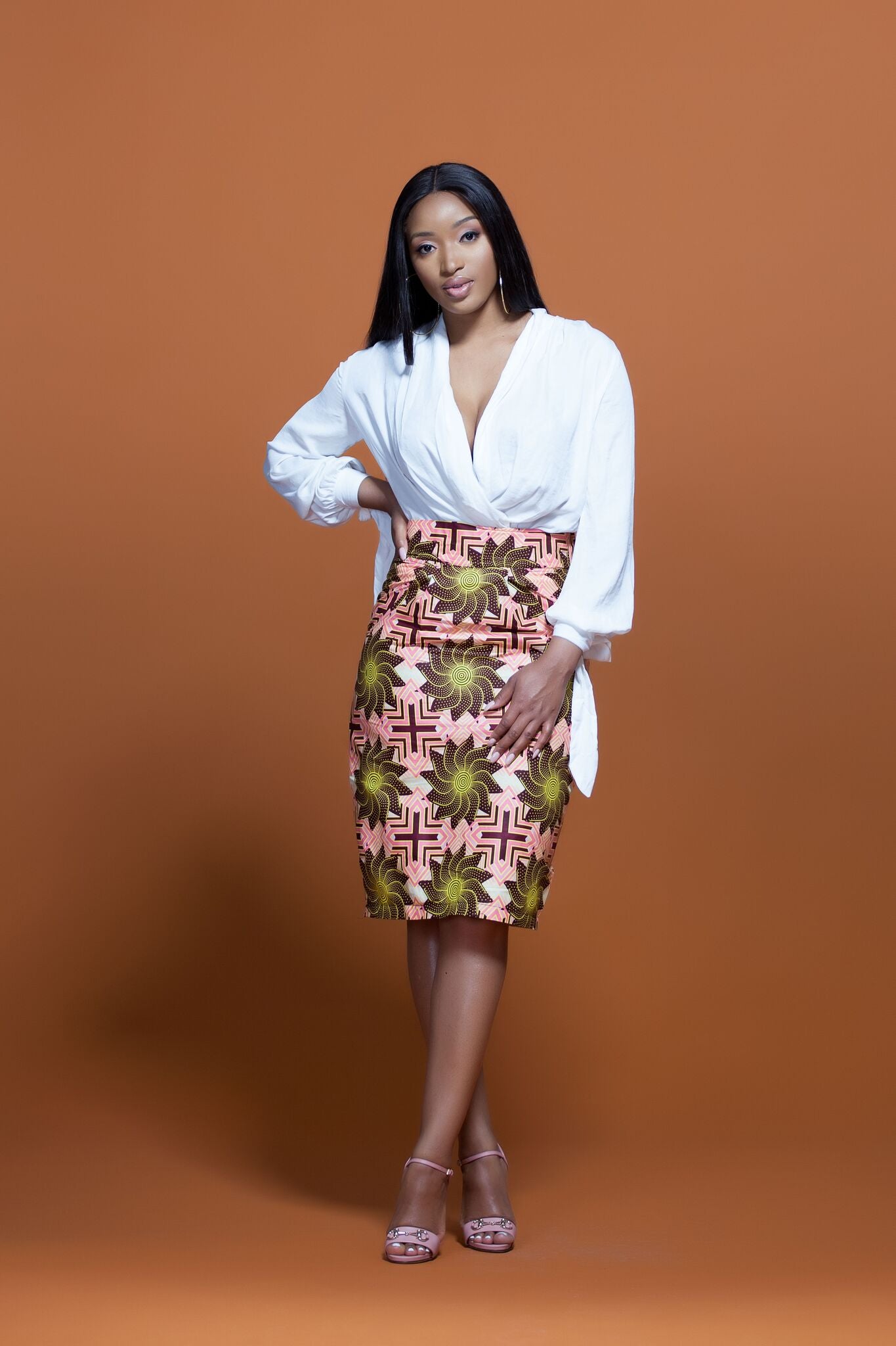 african print pencil skirt styles