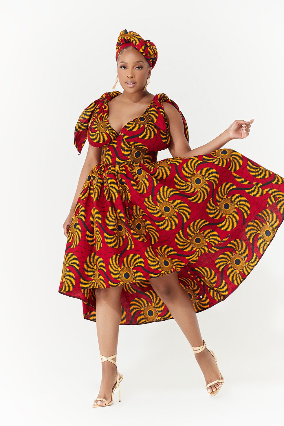 Image of African Print Gweru Dress .; S N 